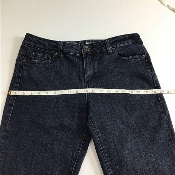 DKNY Denim Jeans High Waist Straight Leg Dark Wash Jeans Size 14 - Picture 5 of 16